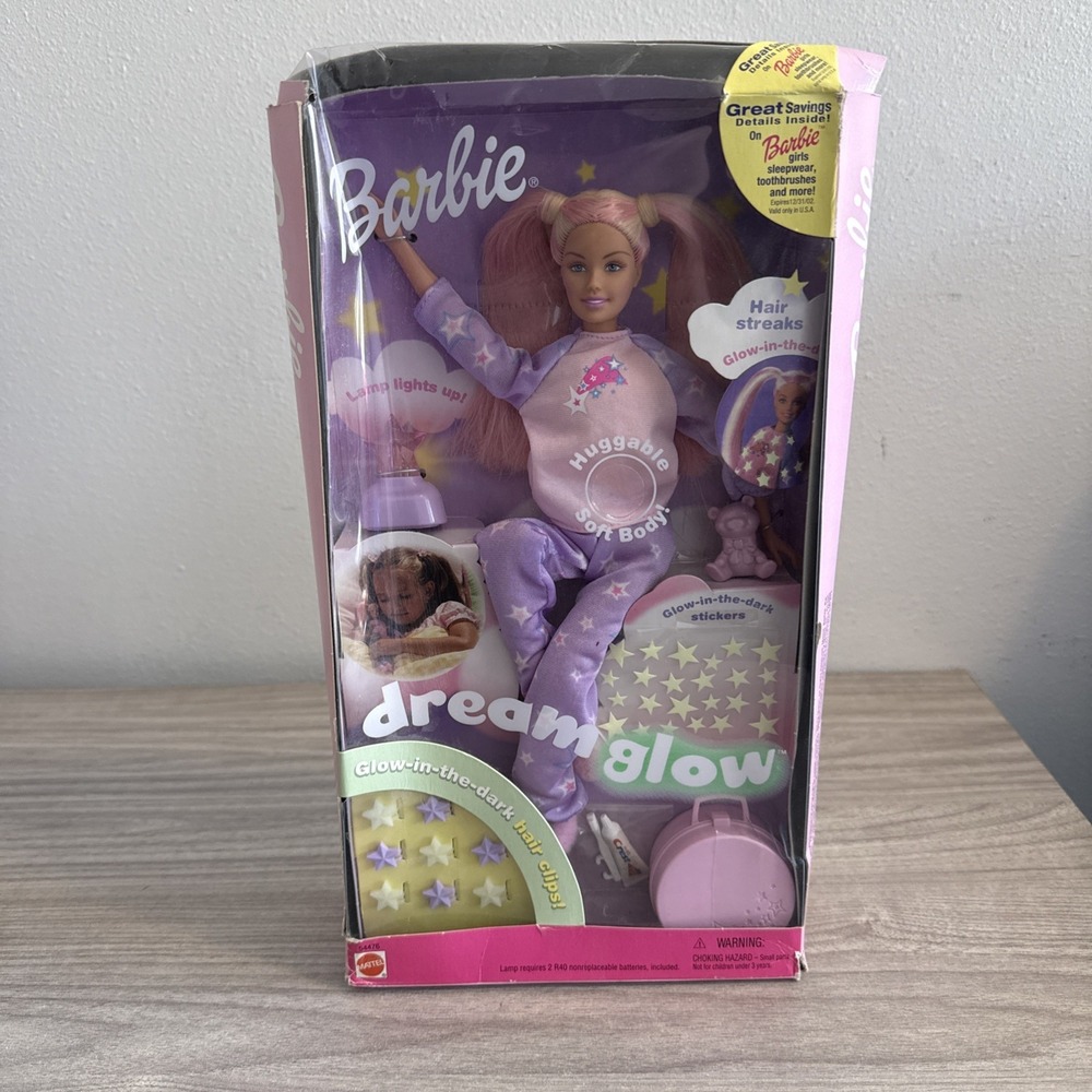 Mattel Barbie Dream Glow Fashion Doll 12in Glow-in-the-Dark Original Unopened